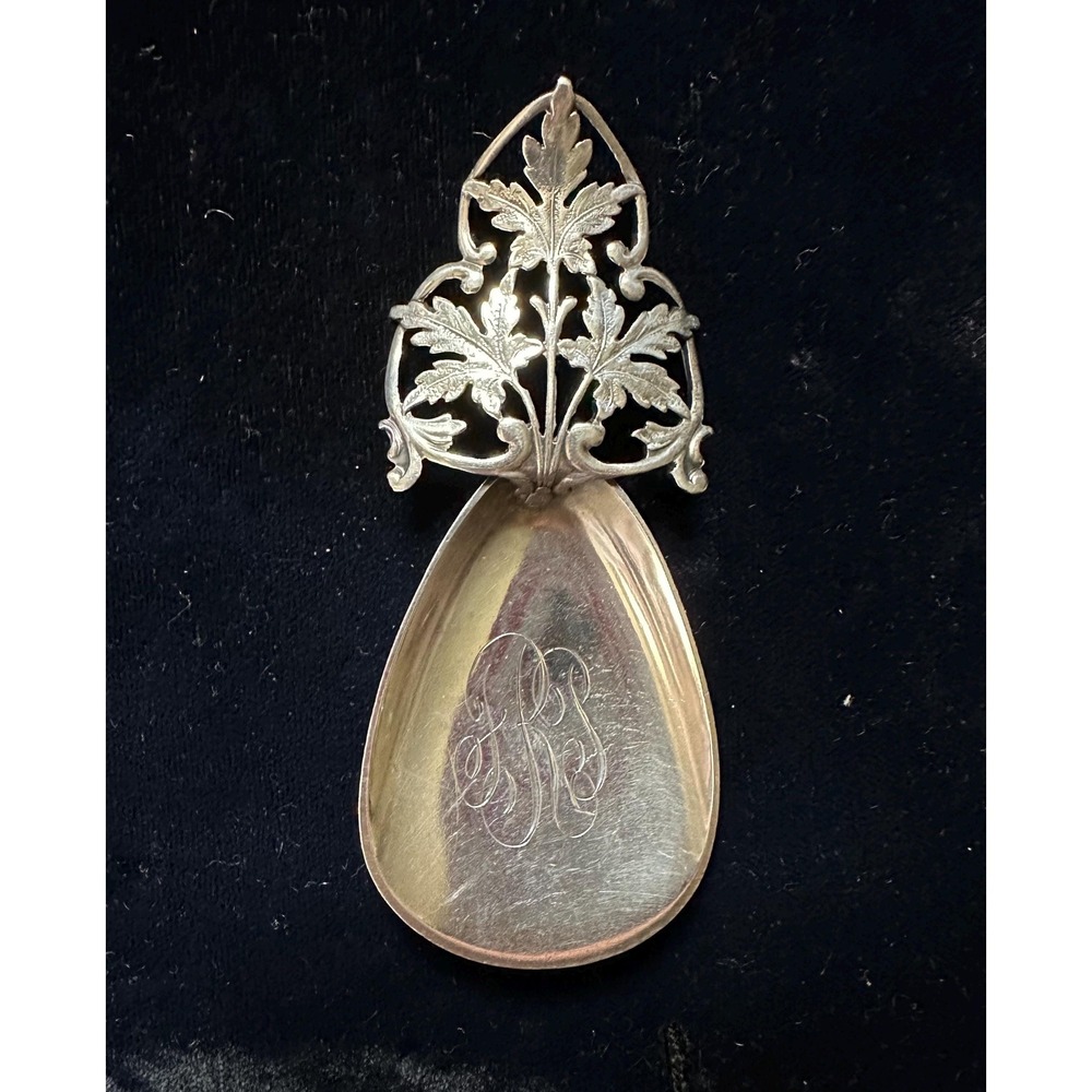 Antique Redlich Sterling Silver Tea Caddy Spoon